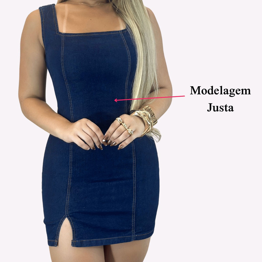 Vestidos Jeans Feminino com Lycra