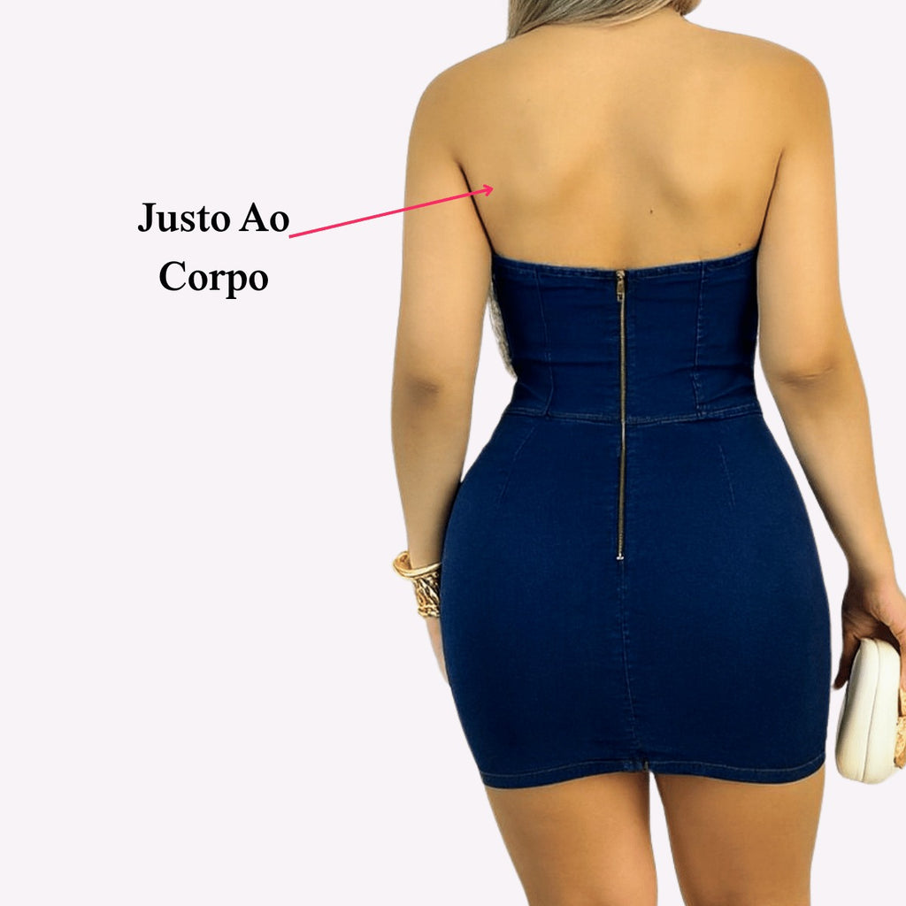 Vestidos Jeans Feminino com Lycra