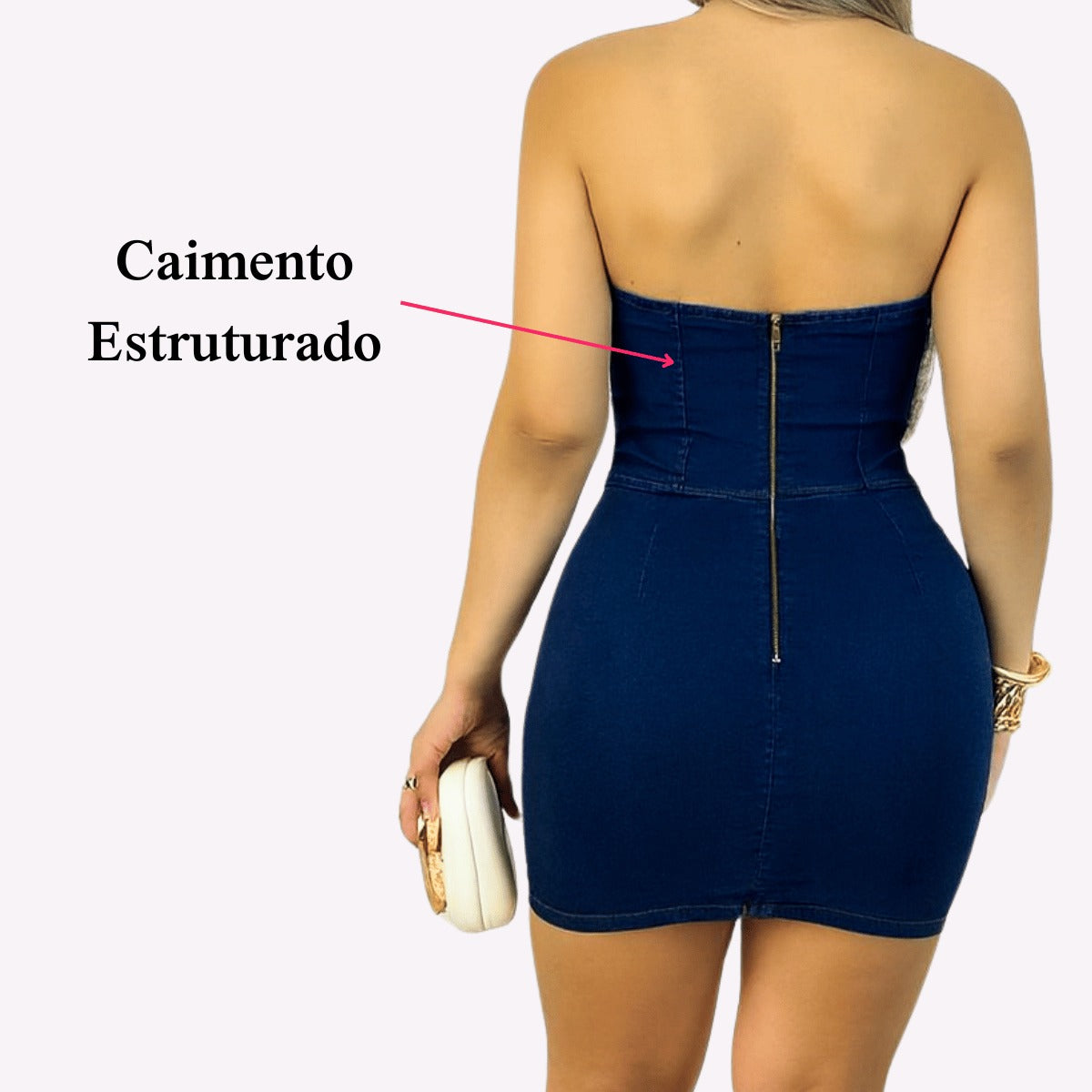 Vestidos Jeans Feminino com Lycra