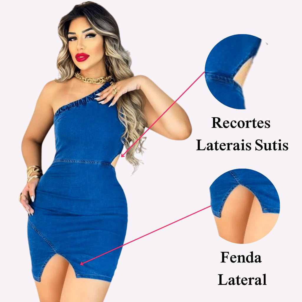 Vestidos Jeans Feminino com Lycra