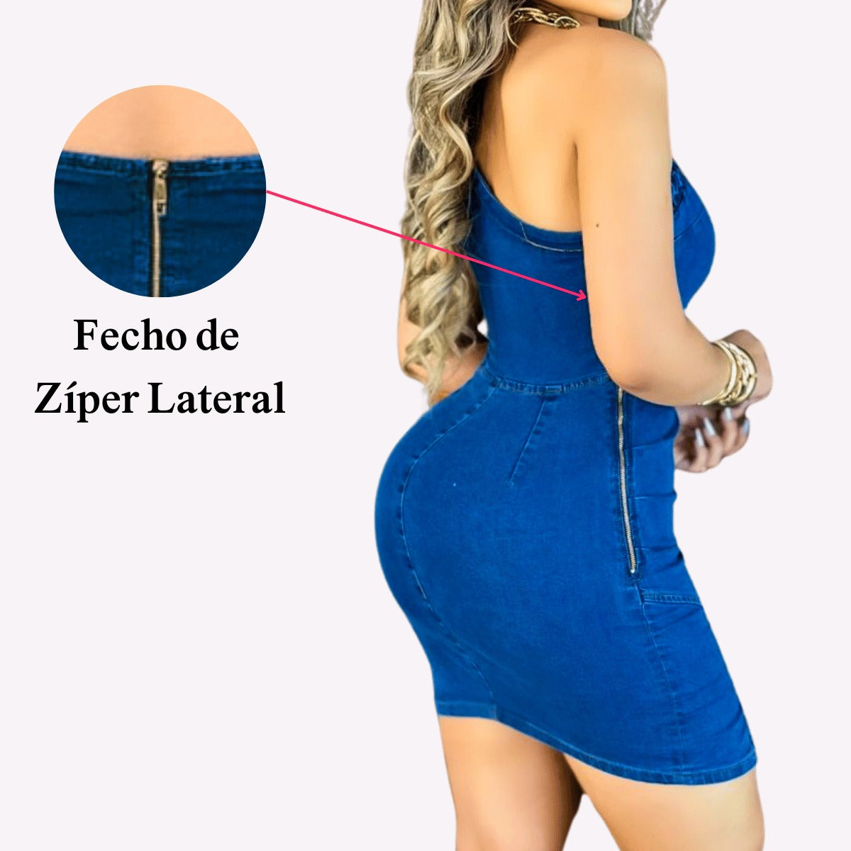 Vestidos Jeans Feminino com Lycra