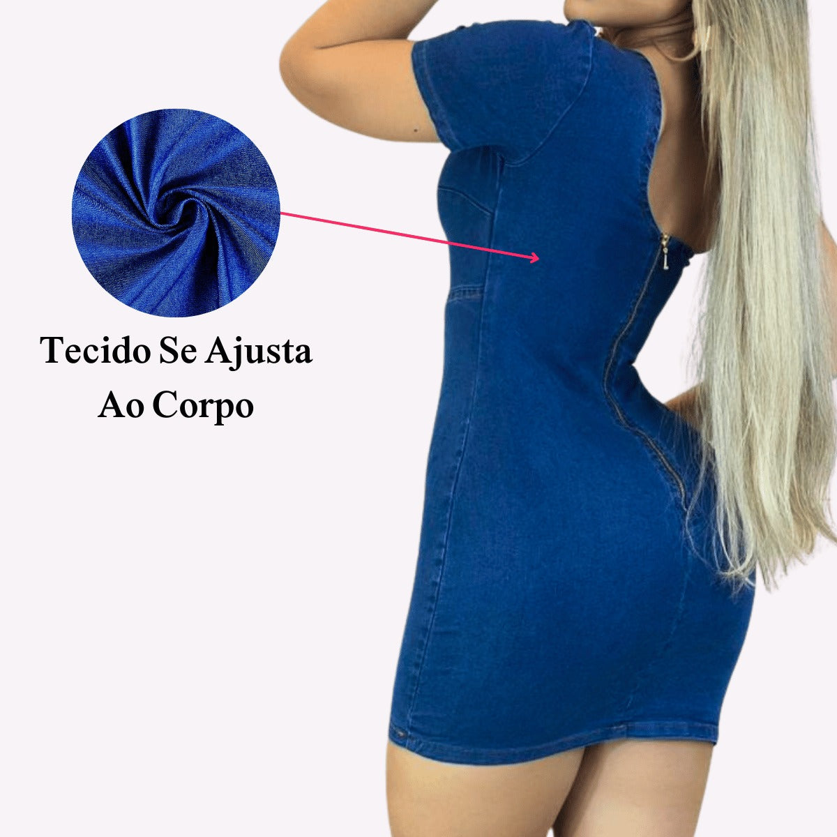 Vestidos Jeans Feminino com Lycra