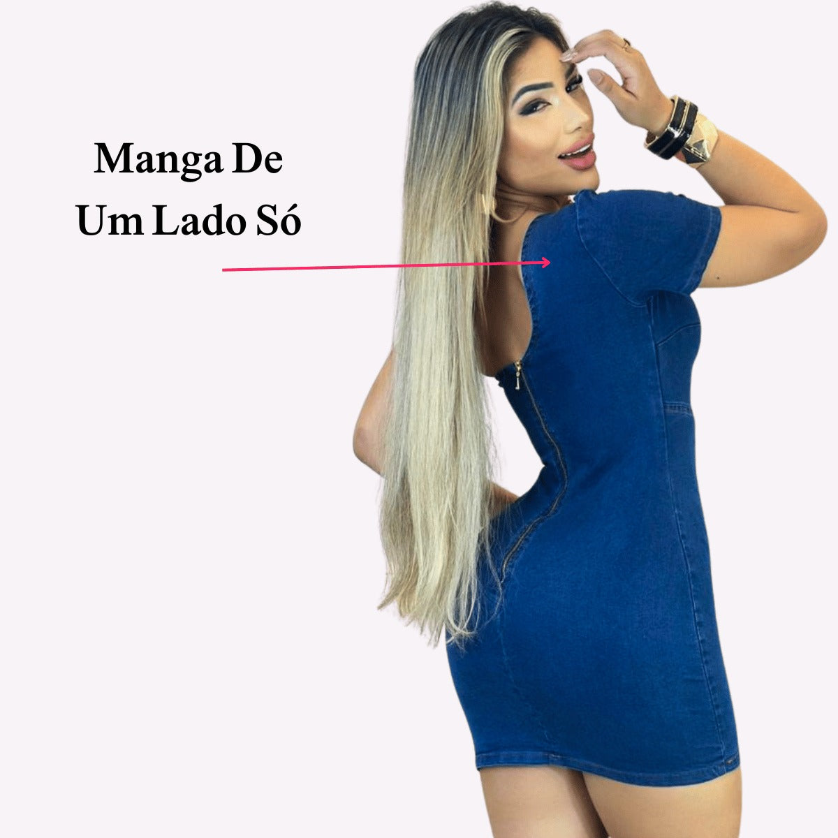 Vestidos Jeans Feminino com Lycra